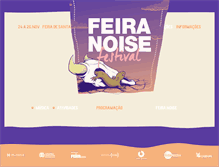 Tablet Screenshot of feiranoisefestival.com.br